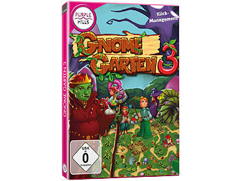 Purple Hills Klickmanagement-Spiel "Gnome Garten 3", für Windows 7/8/8.1/10