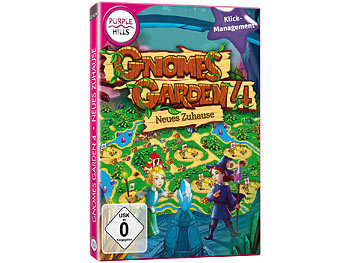 CD-Computerspiele: Purple Hills Klickmanagement-Spiel "Gnome Garten 4", für Windows 7/8/8.1/10