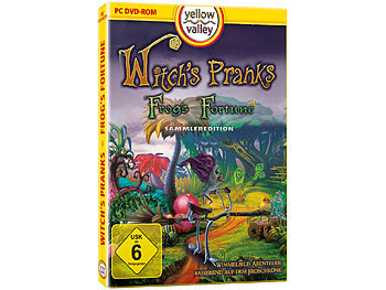Denkspiele für PCs: Yellow Valley Denkspiel "Witch`s Pranks - Frogs Fortune", für Windows 7/8/8.1/10