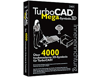 IMSI TurboCAD Mega Symbole 3D - 4.000 Symbole für die Inneneinrichtung