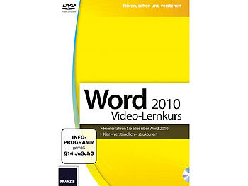 FRANZIS Word 2010 Video-Lernkurs