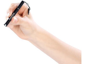 PEARL Touchscreen-Stift mit LED-Taschenlampe