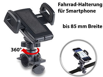 Callstel Universal-Fahrrad-Halterung für Smartphone & iPhone bis 85 mm Breite