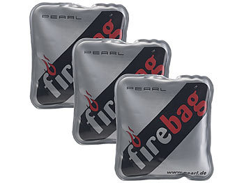 Wärmepads zum Knicken: firebag 3er-Set Taschenwärmer "Firebag" für warme Hände, wiederverwendbar