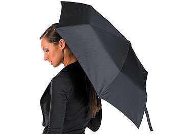 PEARL Ultraleichter und flacher Mini-Regenschirm