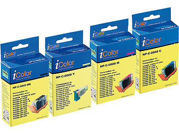 Farbpatrone: iColor Color-Pack für CANON (ersetzt PGI-5BK/CLI-8C/M/Y)
