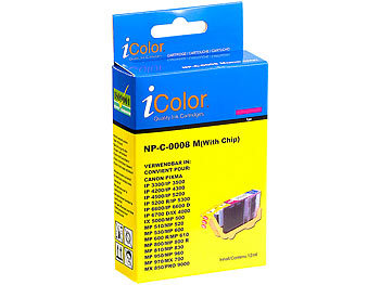 iColor ColorPack für CANON (ersetzt PGI-5BK/CLI-8C/M/Y), mit Chip
