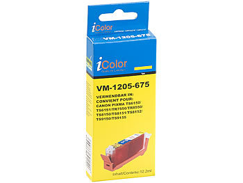 iColor Tintenpatrone für Canon (ersetzt CLI-581Y XXL), yellow