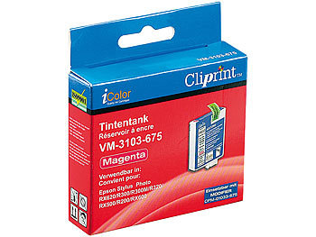 Cliprint Tintentank für EPSON (ersetzt T04834010), magenta