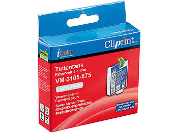 Cliprint Tintentank für EPSON (ersetzt T04854010), light-cyan
