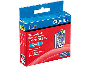 Cliprint Tintentank für EPSON (ersetzt T05524010), cyan