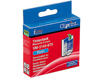 Cliprint Tintentank für EPSON (ersetzt T06124010), cyan