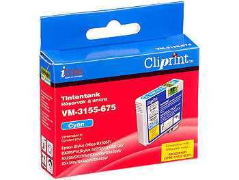 Cliprint Tintentank für EPSON (ersetzt T1282), cyan M