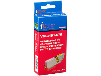 iColor Tintenpatrone für Epson (ersetzt T2436 / 24XL), light-magenta