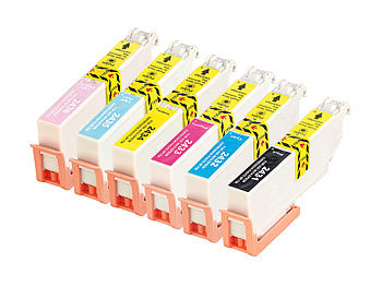 Patronen Ersatz: iColor ColorPack für Epson (ersetzt T2438 / 24XL), BK/C/M/Y/LC/LM