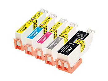 Tinte, Epson: iColor ColorPack für Epson (ersetzt T2638 / 26XL), BK/PBK/C/M/Y