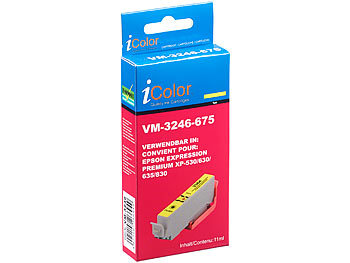 iColor Tintenpatrone für Epson (ersetzt T3364 / 33XL), yellow