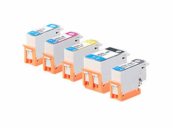 Patrone Ersatz: iColor Tinten-Patronen ColorPack 202XL für Epson-Drucker, BK, PBK, C, M, Y