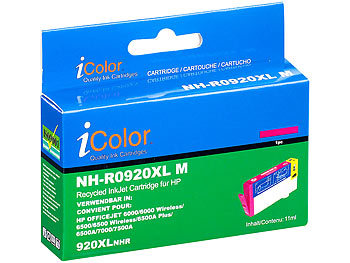 Tinten Patronen: iColor Patrone für HP (ersetzt CD973AE, No.920XL), magenta