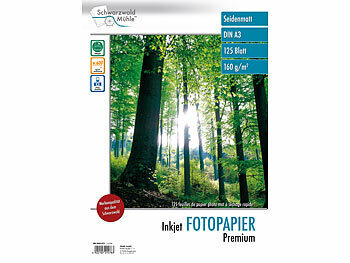 A3 Papier: Schwarzwald Mühle 125 Bl. Inkjet Fotopapier Premium matt 160 g/m² A3