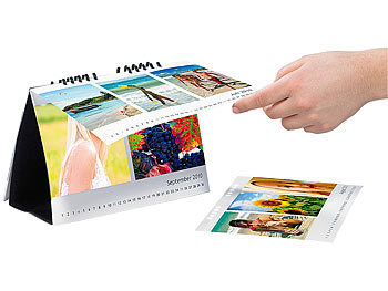 Foto-Kalender: Your Design Tischkalender-Set A5 quer 260g/m² inkl. Software