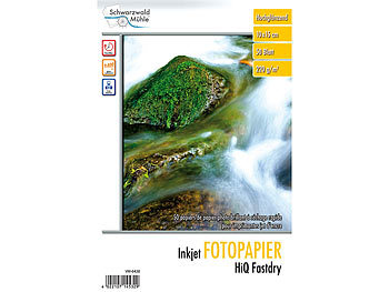 Photo Papier 10x15: Schwarzwald Mühle HiQ Fastdry Fotopapier glossy  220 g/m² 10x15 50Bl.
