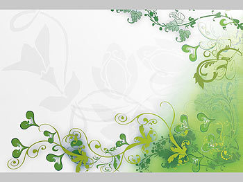 Your Design Laptopfolie mit grünen Blumendesign, 25,5x38cm