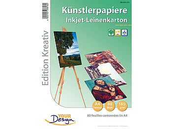 Your Design 80 Blatt Leinenpapier 185 g/m² Inkjet matt