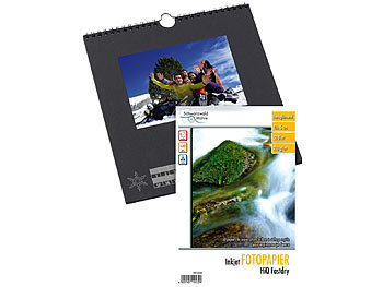 Your Design Foto-Bastelkalender, schwarz, 23 x 24 cm inkl. Fotopapier