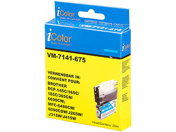 iColor ColorPack für Brother (ersetzt LC980/LC1100), BK/C/M/Y