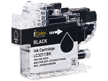 iColor Tinten-Patrone LC-3211BK für Brother-Drucker, black (schwarz)