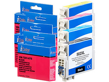 Patrone Ersatz: iColor Tinten-Patronen-Pack für Epson-Drucker (ersetzt C13T02W14010)