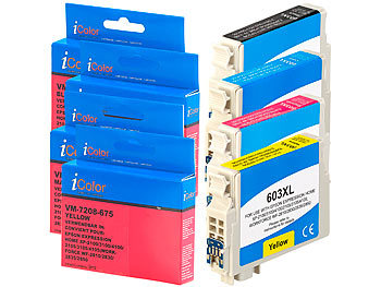 Multipack, Epson: iColor Tinten-Patronen-Pack für Epson-Drucker (ersetzt C13T03A24010 / 603XL)