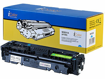 Toner Laserdrucker HP: iColor Kompatibler Toner W2031A für HP (ersetzt No.415A), cyan
