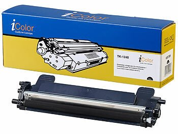 Tonerkartuschen: iColor Toner für Kyocera-Laserdrucker (ersetzt TK-1248), black (schwarz)