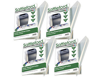 Laser Overheadfolie: Sattleford 400 Overhead-Folien für Laserdrucker & Kopierer 100µ/glasklar,Sparpack