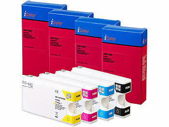 Druckerpatronen: iColor Tintenpatronen ColorPack für Epson, ersetzt T7901-T7904, 79XL,BK/C/M/Y