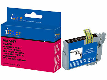 iColor 2er-Set Tinte für Epson, ersetzt 503XL BK, schwarz, bis 1.100 Seiten
