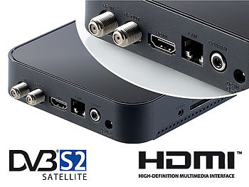 Meteorit Android-Internet-TV-Box mit DVB-S2-Receiver MMB-525.SAT (refurbished)