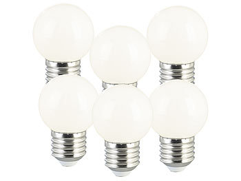 Luminea 12er-Set LED-Lampen, E27 Retro, G45, 50 lm, 1 W, 4000 K