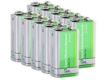 Batterien Rauchmelder: tka 10er-Set Superlife 9V-Block Alkaline-Batterien