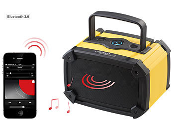 Outdoor-Lautsprecher mit Audio-Funksystem aussen draussen Boombox Mobiler