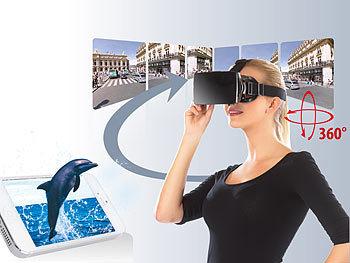 auvisio Virtual-Reality-Brille VRB57.3D für Smartphones, Magnetschalter