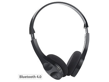 auvisio Stereo-Headset BH-30.s, mit Bluetooth, Multipoint, schwarz