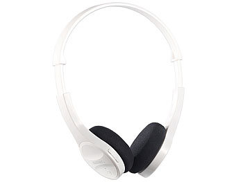 auvisio Bluetooth-Headset BH-30w, Multipoint, weiß