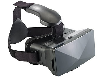 auvisio Virtual-Reality-Brille VRB70.3D mit Magnetschalter, großer Blickwinkel