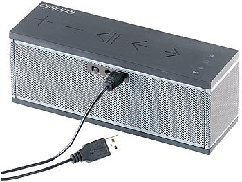 auvisio WLAN-Multiroom-Lautsprecher mit Bluetooth & Mikrofon, 20 Watt