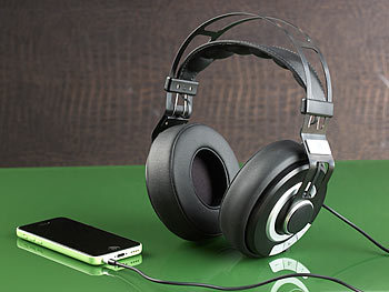 auvisio Over-Ear-HiFi-Headset OHS-420 mit Bluetooth 4.0 und Steuertasten