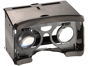 auvisio Faltbare Mini-Reise-Virtual-Reality-Brille 3D für Smartphones