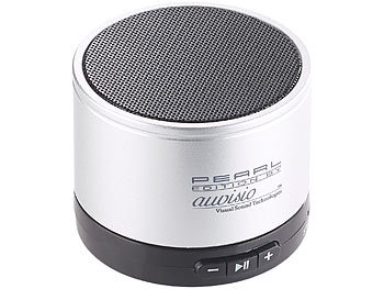 auvisio Mobiler Aktiv-Lautsprecher mit Bluetooth 2.1, Metallgehäuse, 4 Watt